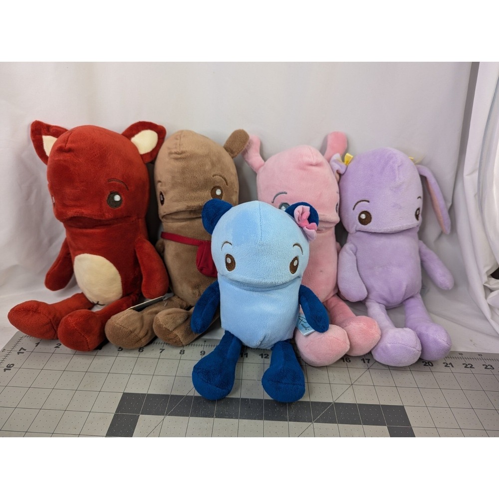 PecanPals Plush Lot 5 Noferin Fimble Jac Pandacake Fanelli Periwinkle Pecan Pals